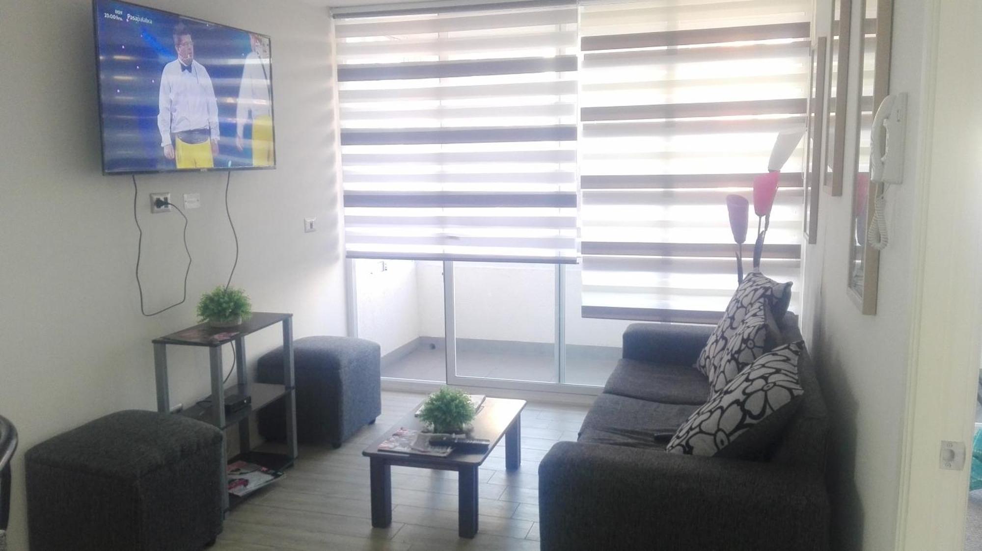 Apartamento Departamento A Pasos De La Playa, Casino, Quinta Vergara *